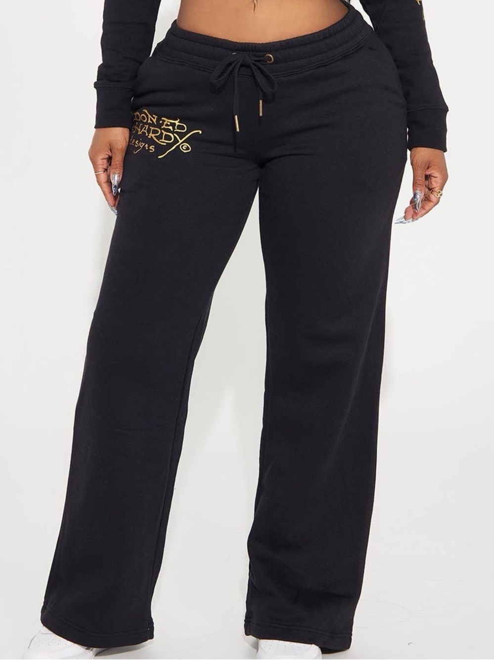 Ed Hardy Retro Tiger Zip Pant - Black